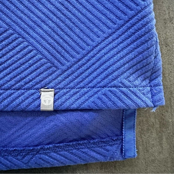 T by Talbots Blue Relaxed Pullover Sweater Button Mock Neck Women’s Plus Size 1X - Picture 8 of 11